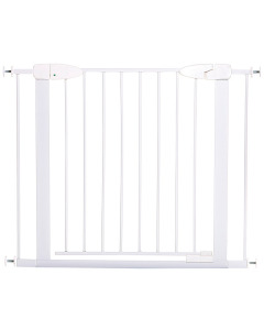 Boston Magnetic Auto-Close Security Gate - White Fits with 2 X 7cm Extensions