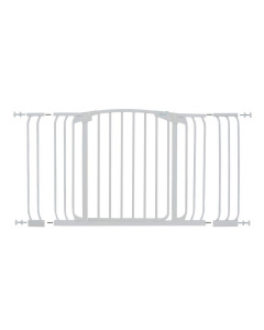 Chelsea Xtra-Wide White Hallway Security Gate & Extension Set (1 Gate + 2 Extensions)