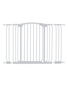 CHELSEA XTRA-TALL & XTRA-WIDE WHITE GATE EXTENSION SET (1 GATE 2 EXTENSIONS)