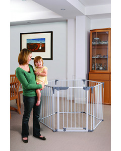 Royale 3-in-1 Converta® Play-Yard, wide Adjusta-Gate® and Fireplace Barrier