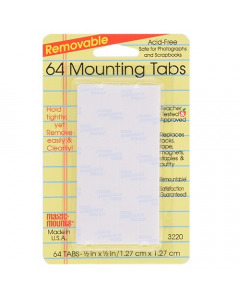 64 STATIONERY MOUNTING TABS