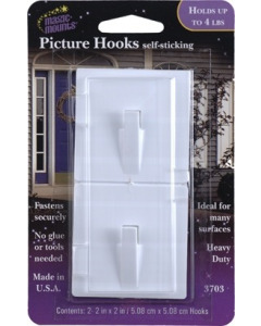 PICTURE HOOKS SELF-STICK 2 PACK