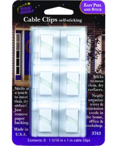 CABLE CLIPS 6 PACK